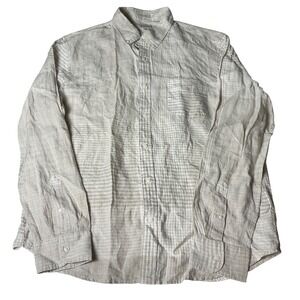 J.Crew Slim Fit Linen Button Down Shirt Men's XL Check Plaid New With Tags